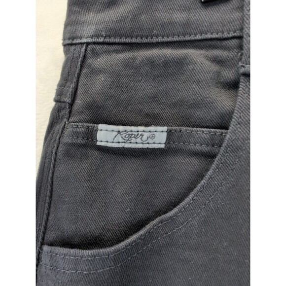 VTG Roper Black Jeans Womens 24X32 Made in USA 80s 90s Western Wide Leg - Picture 4 of 14